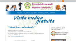 Desktop Screenshot of giornataomeopatia.it