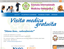 Tablet Screenshot of giornataomeopatia.it